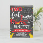 Twee snelle geboortecirkel op de tweede verjaardag kaart (Staand voorkant)