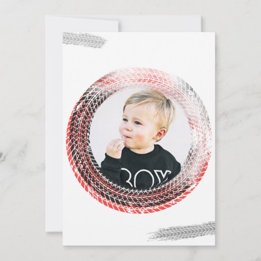 Twee snelle geboortecirkel op de tweede verjaardag kaart (Achterkant)