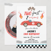 Twee snelle geboortecirkel op de tweede verjaardag kaart (Voorkant / Achterkant)