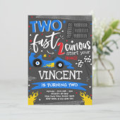 Twee snelle geboortecirkel op de tweede verjaardag kaart (Staand voorkant)