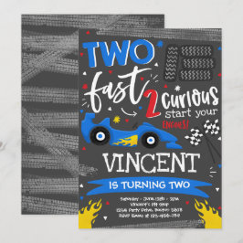 Twee snelle geboortecirkel op de tweede verjaardag kaart