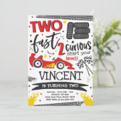 Twee snelle geboortecirkel op de tweede verjaardag kaart (Staand voorkant)