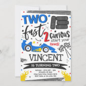 Twee snelle geboortecirkel op de tweede verjaardag kaart (Voorkant)