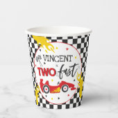 Twee snelle geboortecirkel op de tweede verjaardag papieren bekers (Voorkant)