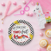 Twee snelle geboortecirkel op de tweede verjaardag papieren bordje (Feest)