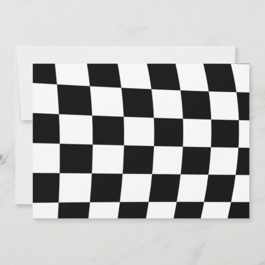 Twee snelle gele race auto verjaardagsfeestfoto kaart (Achterkant)