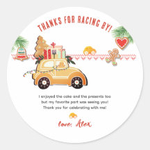 Twee snelle Kerst Gingerbread Auto 2e Verjaardag