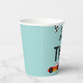 TWEE snelle kinder racewagen tweede verjaardagsfee Papieren Bekers (Rechts)