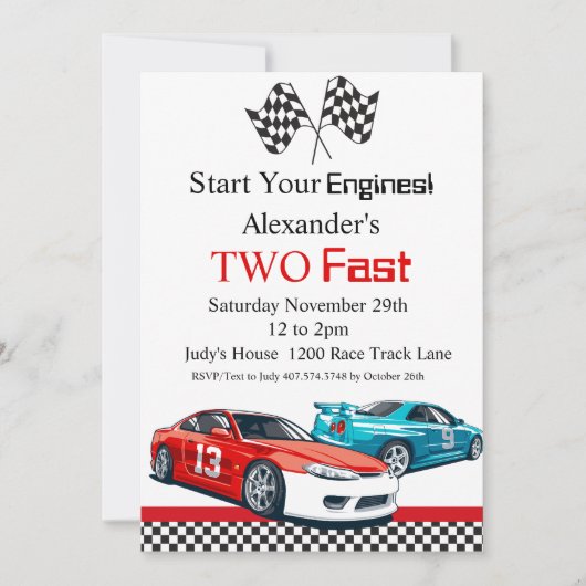 Twee snelle koningsritten op zaterdag kaart (Voorkant)