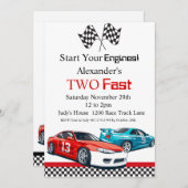 Twee snelle koningsritten op zaterdag kaart (Voorkant / Achterkant)