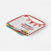 Twee snelle race auto 2e verjaardag papieren bordje (Gebogen)