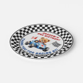 Twee snelle race auto 2e verjaardag papieren bordje