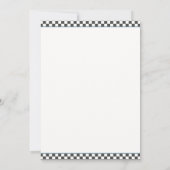 "Twee snelle" race auto 2e verjaardag Uitnodiging (Achterkant)