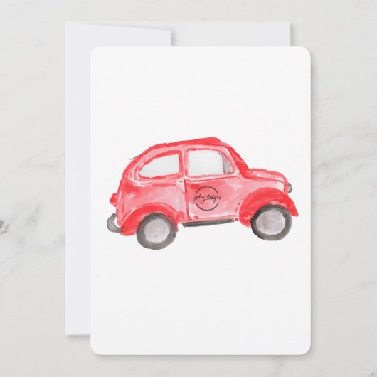 Twee snelle race auto vrachtwagen 2e verjaardag jo kaart (Achterkant)