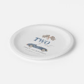 TWEE SNELLE Race Car Papieren Bordje (Gekanteld)