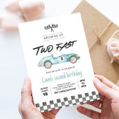 TWEE snelle raceauto  2e verjaardag Kaart