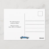 Twee snelle raceauto 2e verjaardag viering briefkaart (Achterkant)