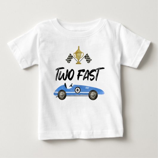 Twee snelle raceauto-verjaardag (Voorkant)