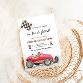 TWEE snelle  raceauto's 2e verjaardag Kaart