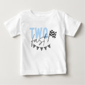 Twee snelle racecar 2e verjaardag Shirt (Voorkant)