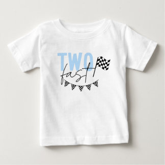 Twee snelle racecar 2e verjaardag Shirt