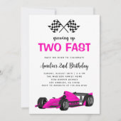 Twee snelle racemeiden van de tweede verjaardag kaart (Voorkant)