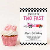 Twee snelle racemeiden van de tweede verjaardag kaart