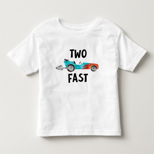 TWEE snelle racewagen die twee draait Kinder Shirts (Voorkant)