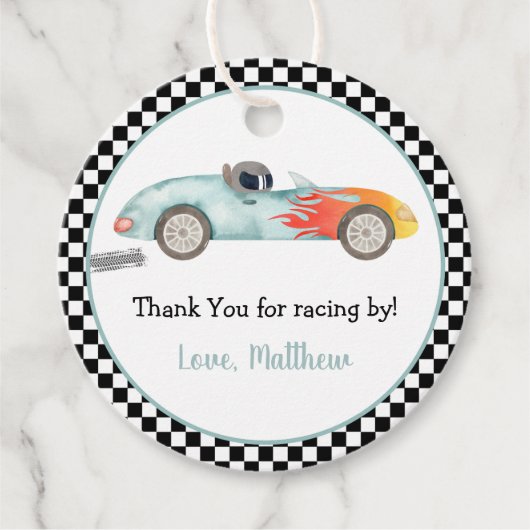 Twee snelle ritdagen bedankjes labels (Voorkant)