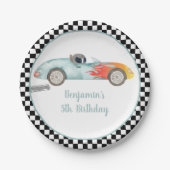 Twee snelle ritdagen papieren bordje (Voorkant)