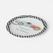 Twee snelle ritdagen papieren bordje (Gekanteld)