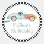 Twee snelle ritdagen ronde sticker (Voorkant)