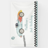 Twee snelle ritdagen spandoek (Verticaal)