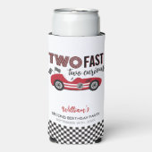 Twee snelle ritdagen tweede verjaardag seltzer blikjeskoeler (Seltzer Voorkant)