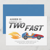 Twee snelle ritten tweede verjaardag kaart (Voorkant / Achterkant)