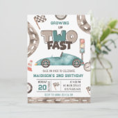 Twee snelle ritten tweede verjaardag kaart (Staand voorkant)