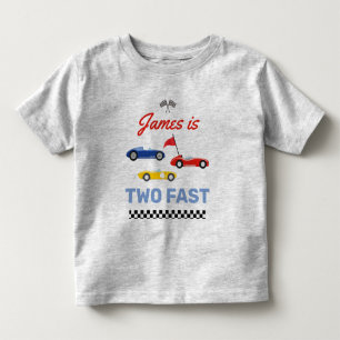 Twee snelle ritten tweede verjaardag kinder shirts