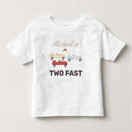 Twee snelle ritten tweede verjaardag kinder shirts