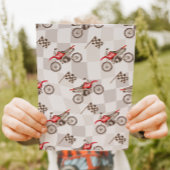 Twee snelle rode dirt bike uitnodiging