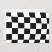 Twee snelle rode race auto verjaardagsfeestfoto kaart (Achterkant)