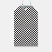 Twee snelle roze race auto tweede verjaardag cadeaulabel (Achterkant)