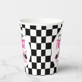 Twee snelle roze ritten tweede verjaardag papieren bekers (Rechts)