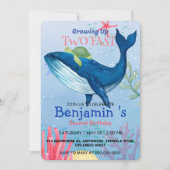 Twee snelle Schattigee Blue Zee Koraalschildpad Wa Kaart (Voorkant)