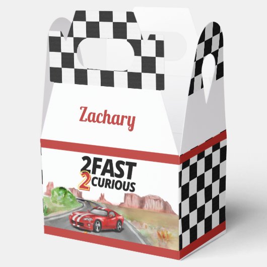 Twee snelle twee merkwaardige  fortuinbox bedankdoosjes (Geopend)