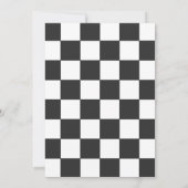 Twee snelle twee nieuwsgierige race auto verjaarda kaart (Achterkant)