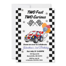 Twee snelle twee nieuwsgierige rode race auto 2e v