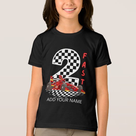 Twee snelle tweede verjaardag Tri-Blend shirt (Voorkant)