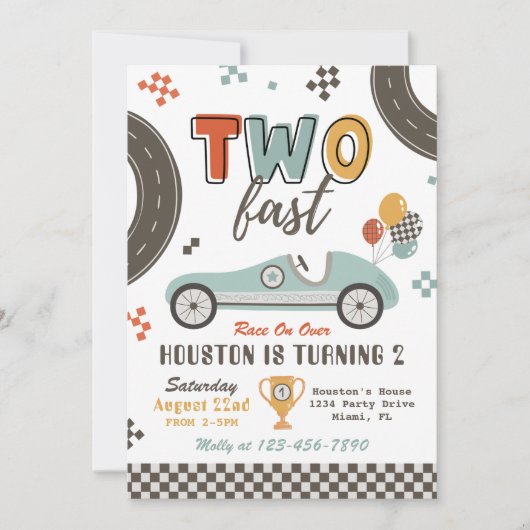 TWEE Snelle uitnodiging | Uitnodiging wegens racis (Voorkant)