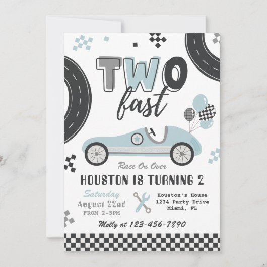 TWEE Snelle uitnodiging | Uitnodiging wegens racis (Voorkant)