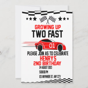 Twee snelle verjaardag 2 snelle twee nieuwsgierige kaart